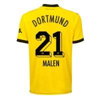 Borussia Dortmund Donyell Malen #21 Domáci futbalový dres 2023-24 Krátky Rukáv